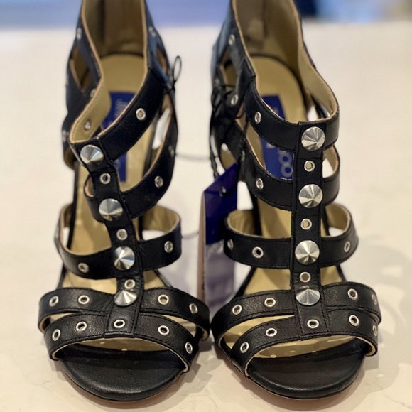Jimmy Choo H&M "Blaze" Studded Sandals - NEVER WORN Size 7 - Picture 2 of 4